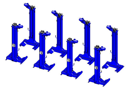 Электромеханический восьмистоечный подъёмник ПП-32 атмосферостойкий