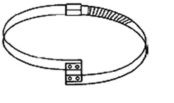 Специализированный спиральный хомут для шлангов диаметром 150 мм