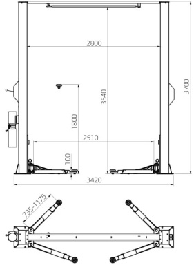 TU4000R 380VC Темп размеры