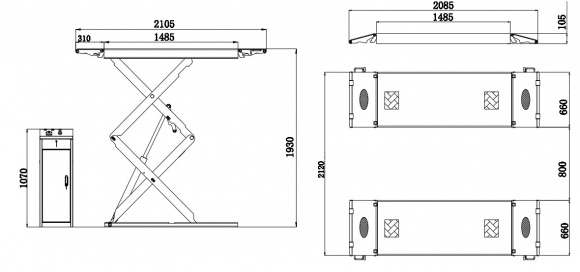 KRW350SF Размеры