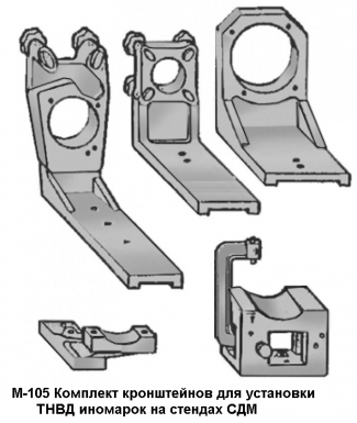 М-105 Комплект кронштейнов для установки ТНВД иномарок на стендах СДМ