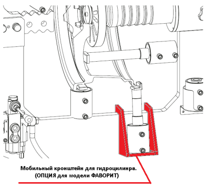 Фаворит ОПЦИЯ мобильный кронштейн