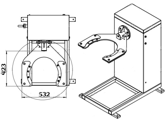 Р-620 Стенд для ремонта редукторов размеры 2