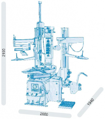 ГАРО шиномонтажный станок Giuliano s234 габариты