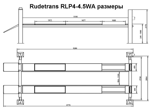RLP4-4.5WA размеры