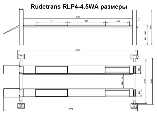 RLP4-4.5WA размеры
