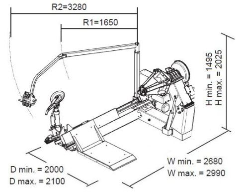 monty 5800 BA Hofmann dimentions_размеры